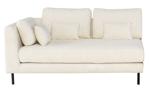 Gigi Single Arm Sofa by Nuevo - Right Arm, Coconut Fabric.