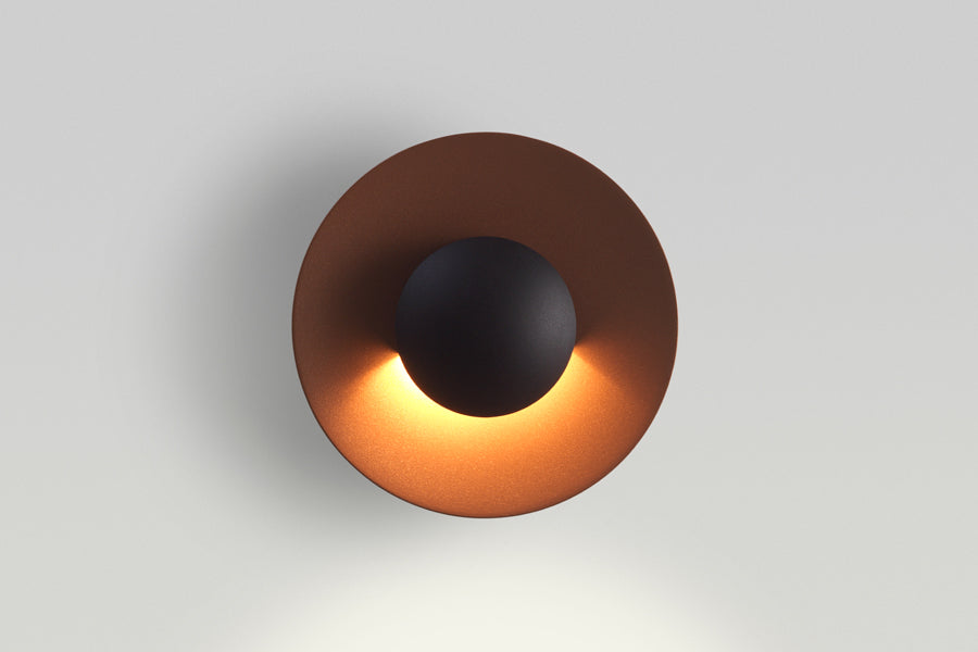 Ginger 15C/20C IP65 LED Outdoor Wall/Ceiling Light by Marset, showing ginger 15c/20c ip65 led outdoor wall/ceiling light in live shot.