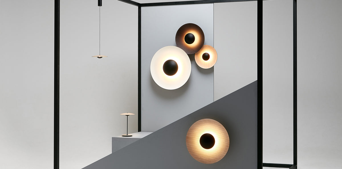 Ginger C2 20+32+42 Wall/Ceiling Accessory by Marset, showing ginger c2 20+32+42 wall/ceiling accessory in live shot.
