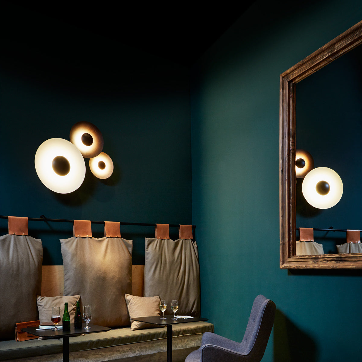 Ginger C2 20+32+42 Wall/Ceiling Accessory by Marset, showing ginger c2 20+32+42 wall/ceiling accessory in live shot.