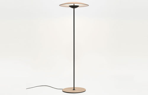 Ginger P Floor Lamp by Marset - Oak/White.