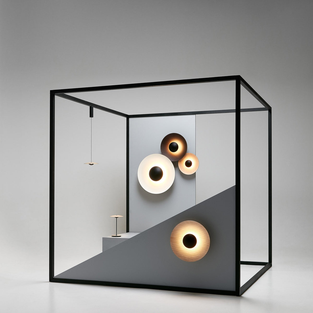 Ginger Wall Sconce by Marset, showing ginger wall sconce in studio shot.