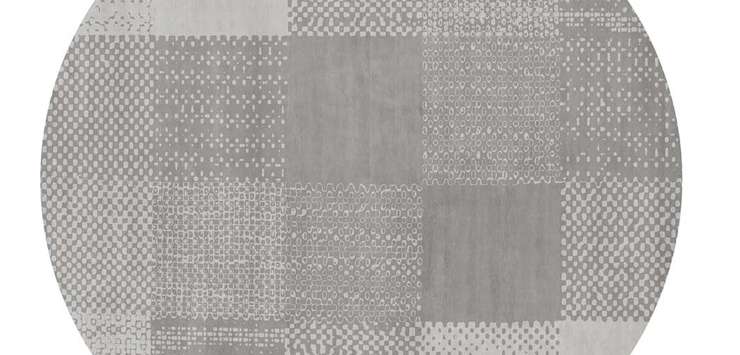 Ginno Kurera No 92 GO92 Rug by Second Studio, showing closeup view of ginno kurera no 92 go92 rug by second studio in mixed taupe.