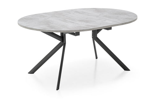 Giove Round Extending Table by Connubia - Beton Grey Melamine Top + Extension.