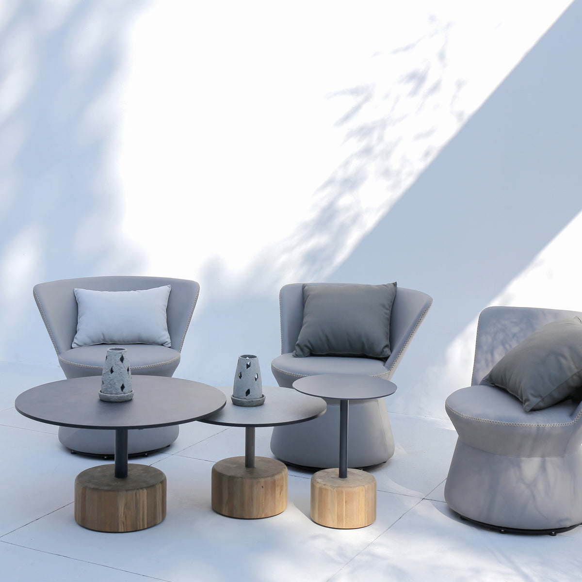 Glyph HPL Low Table by Mamagreen, showing glyph hpl low tables in live shot.