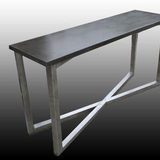 James De Wulf Gooding Console Table by De Wulf, showing gooding console table in live shot.