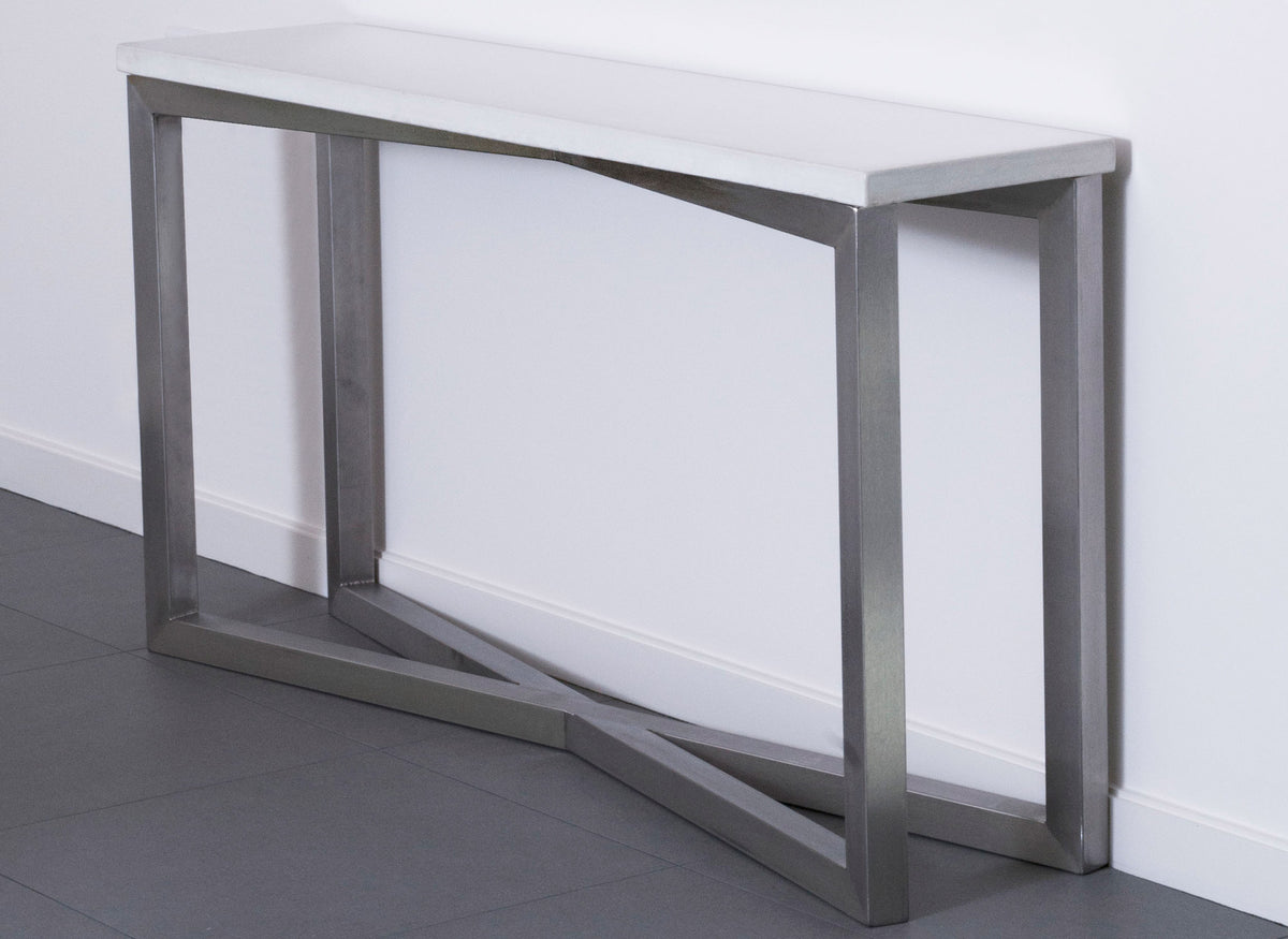 James De Wulf Gooding Console Table by De Wulf, showing gooding console table in live shot.