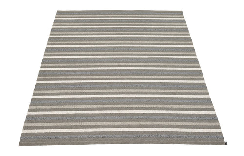 Grace Charcoal Runner Rug by Pappelina - 91