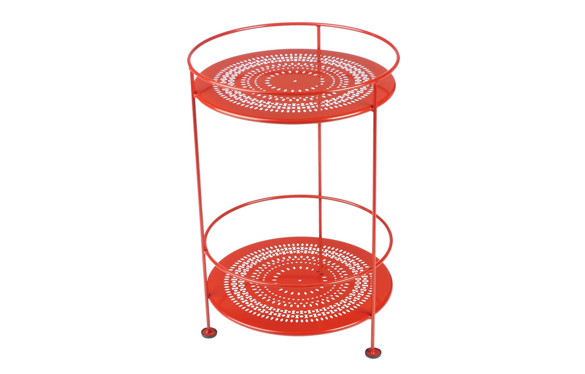 Gueridons Side Table by Fermob - Poppy (smooth metal)