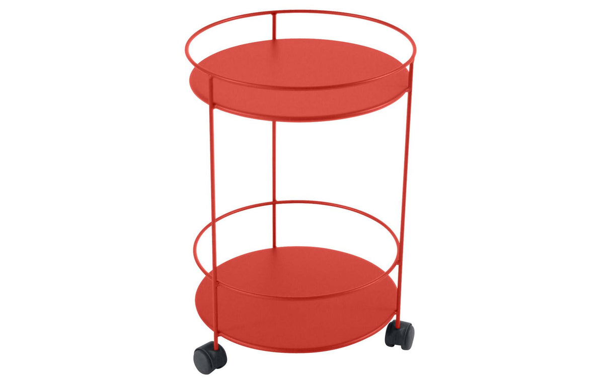Guinguette Side Table with Wheels by Fermob - Capucine.