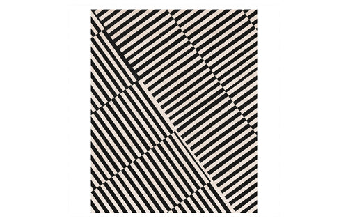 Gussago GO95 Rug by Second Studio - Off-White & Black.