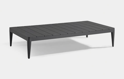 Hamilton Outdoor Coffee Table by Harbour Outdoor - Asteroid Aluminum.