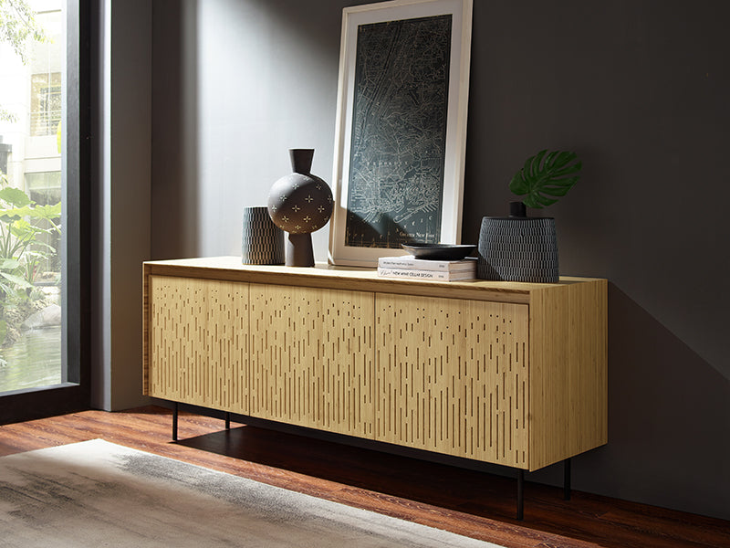 Hanna Console Sideboard by Greenington, showing hanna console sideboard in live shot.