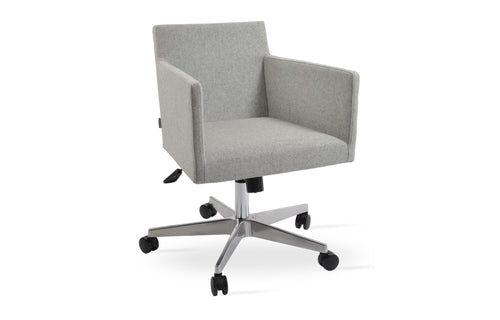 Harput Office Arm Chair by SohoConcept - Aluminium 26