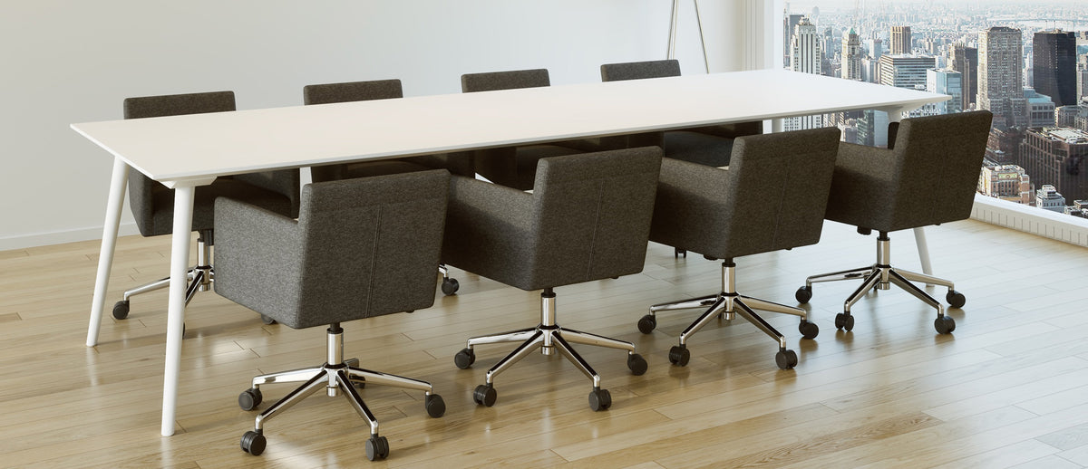Harput Office Arm Chair by SohoConcept, showing office arm chairs in live shot.