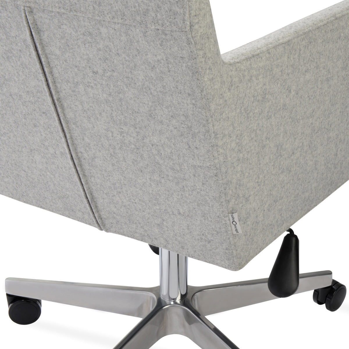 Harput Office Arm Chair by SohoConcept, showing closeup view of office arm chair.
