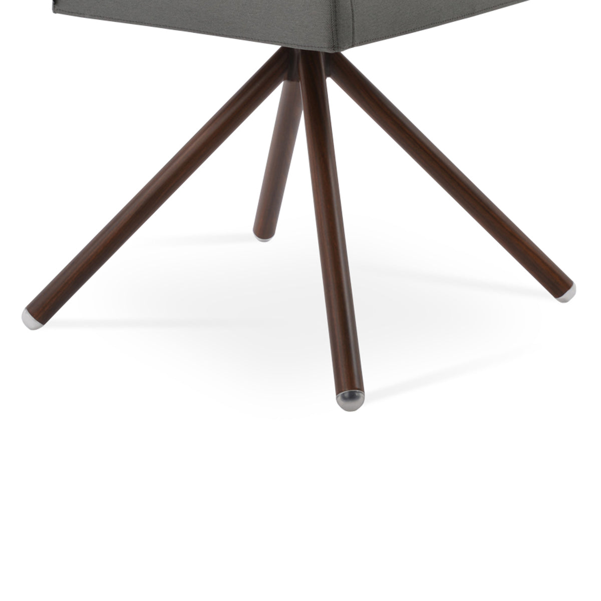 Harput Stick Arm Swivel Chair by SohoConcept, showing closeup view of stick swivel arm chair.