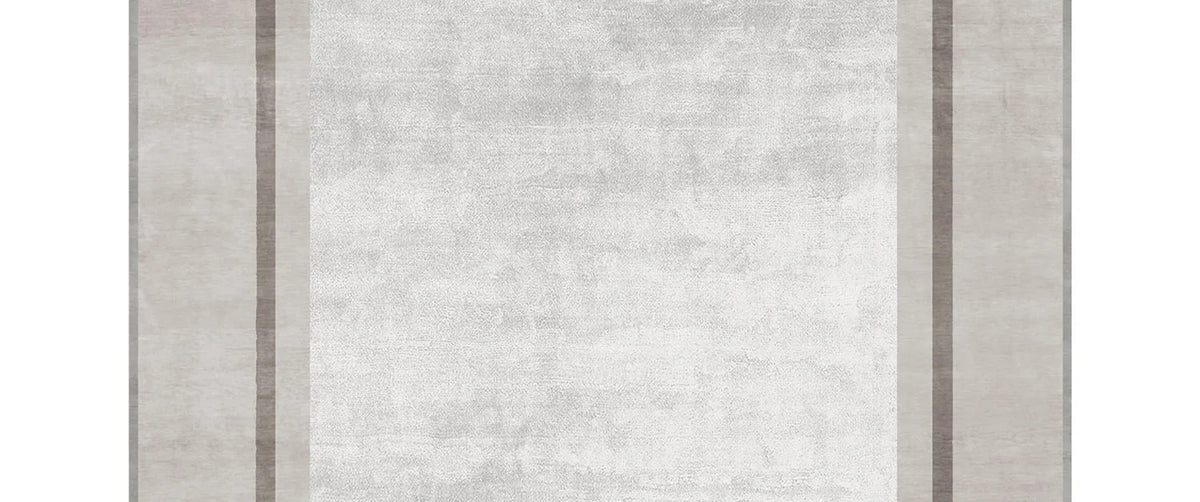 Hauser Motley HY103 Rug by Second Studio, showing closeup view of hauser motley hy103 rug by second studio in taupe & silver.