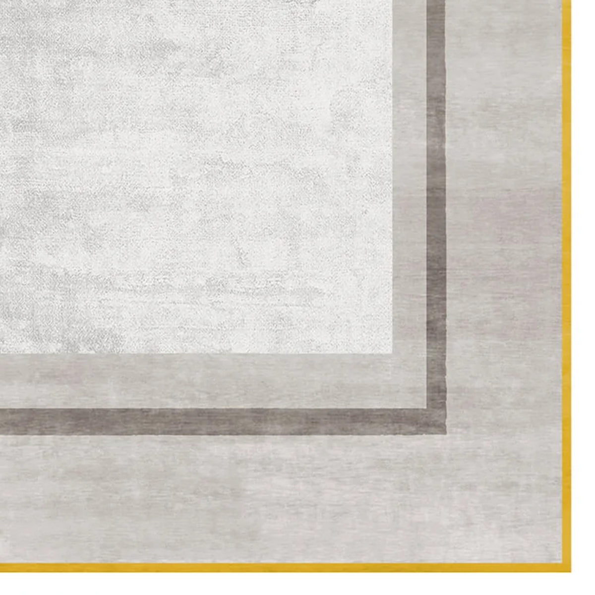 Hauser Motley HY104 Rug by Second Studio, showing closeup view of hauser motley hy104 rug by second studio in taupe/silver & yellow.