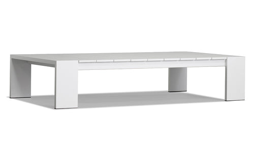 Hayman Coffee Table by Harbour - White Powder Coated Aluminum.