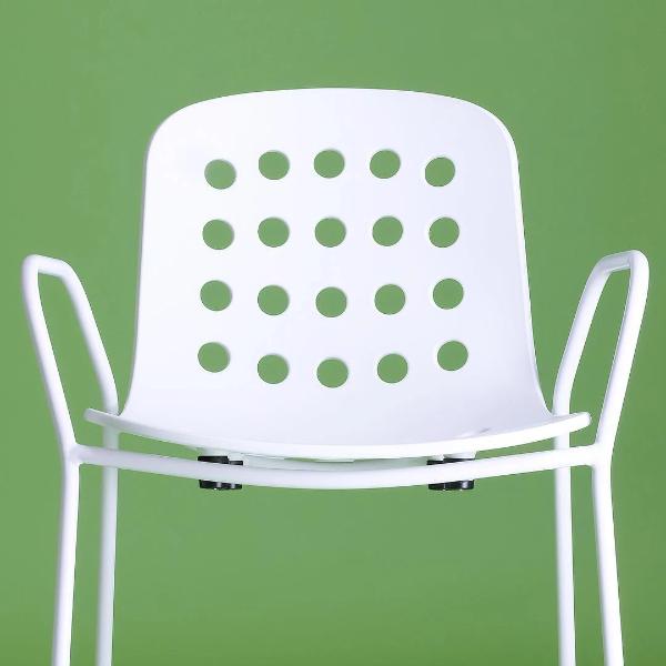Holi Arm Chair by Toou, showing front view of arm chair.