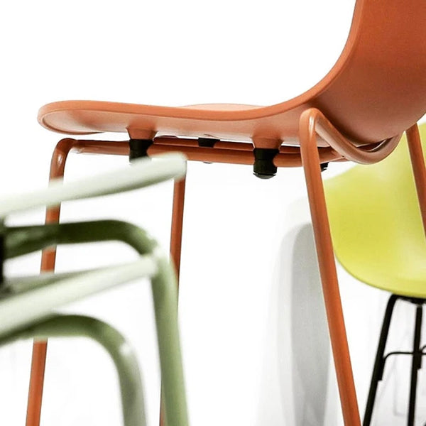 Holi Counter Stool by Toou, showing closeup view of holi counter stools in live shot.