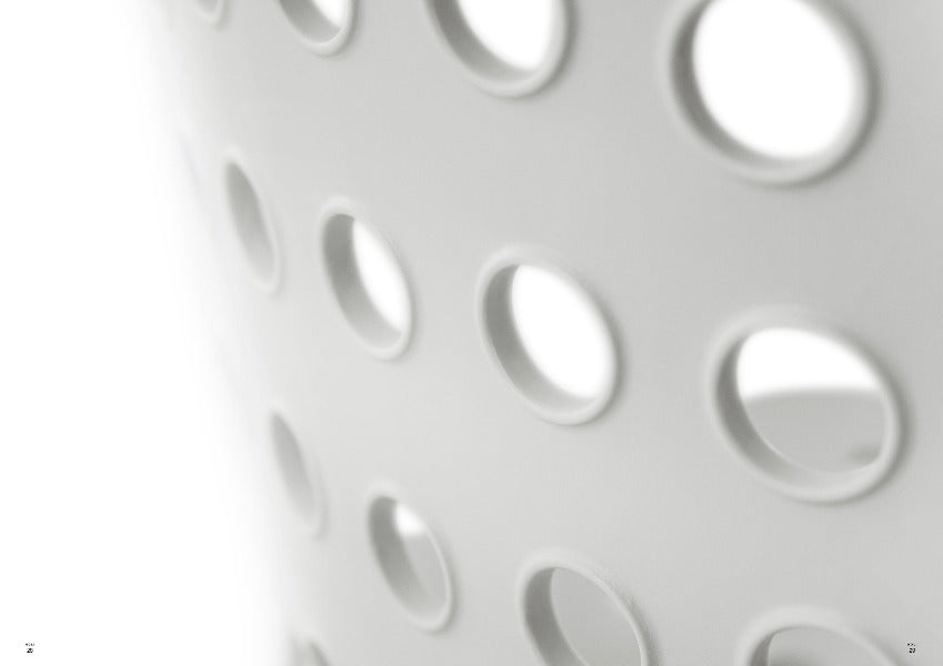 Holi Side Chair by Toou, showing closeup view of side chair.