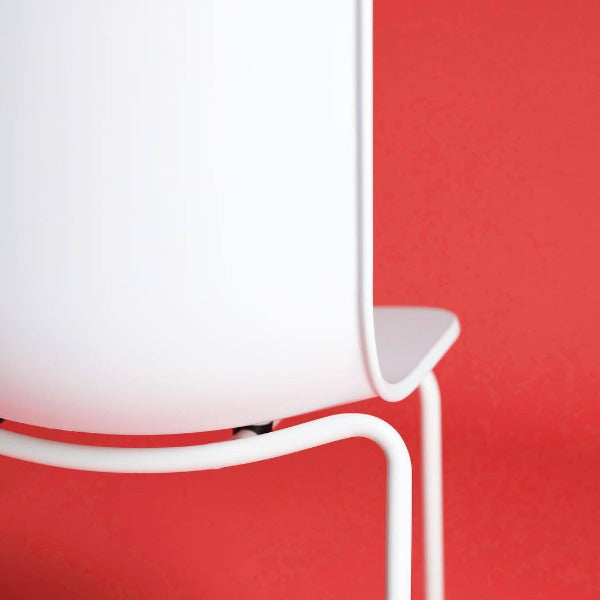 Holi Side Chair by Toou, showing closeup view of side chair.