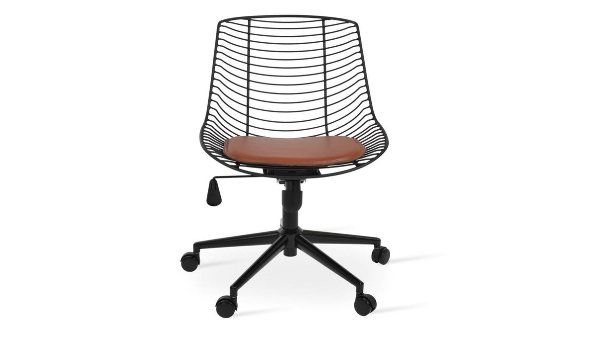 Tiger Office Chair by SohoConcept, showing front view of tiger office chair.