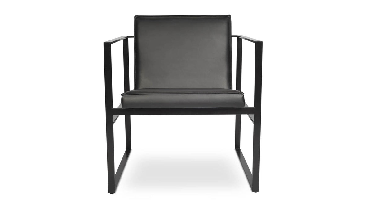 Cube Lounge Armchair by SohoConcept, showing front view of cube lounge armchair.