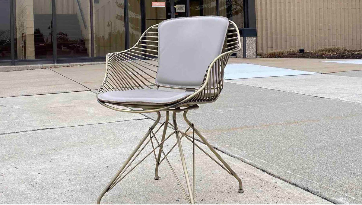 Zebra Armchair by SohoConcept, showing zebra armchair in live shot.