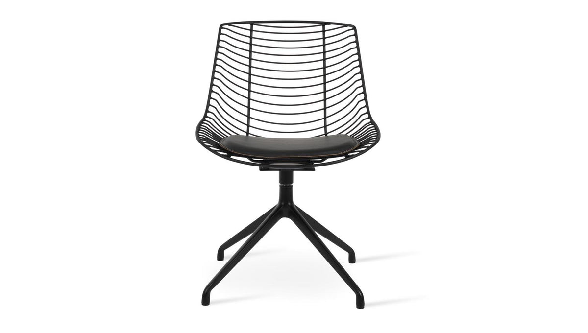 Tiger Spider Swivel Chair by SohoConcept, showing front view of tiger spider swivel chair.