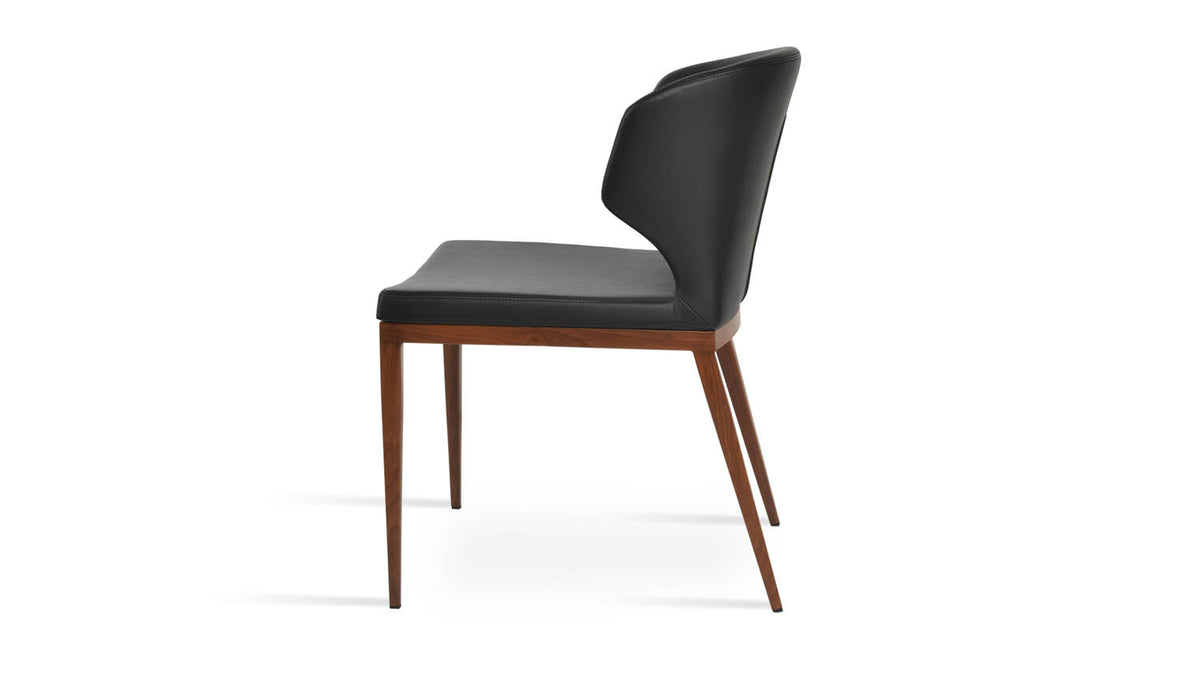 Amed +(Plus) MW Dining Chair by SohoConcept, showing side view of amed +(Plus) mw dining chair.