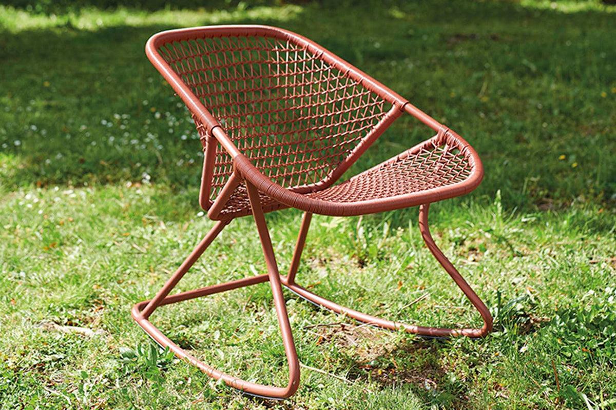 Sixties Rocking Chair by Fermob, showing sixties rocking chair in live shot 