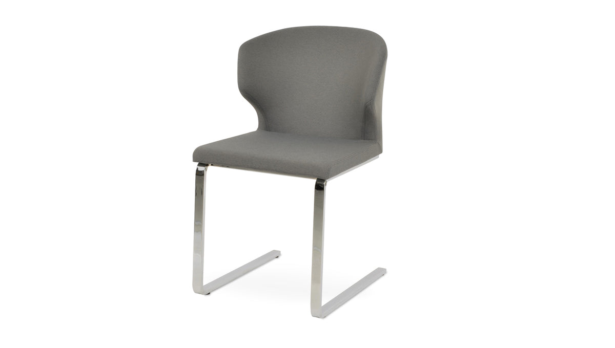 Amed Flat Chair by SohoConcept, showing left angle view of amed flat chair.