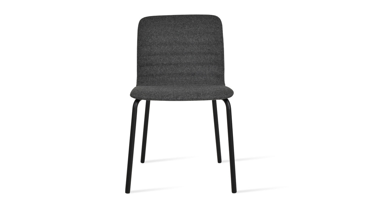 ISA Metal Tube Dining Chair by SohoConcept, showing front view of isa metal tube dining chair.