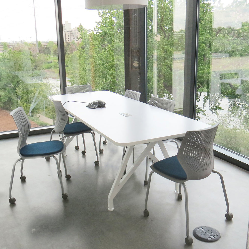 Hot Spot Table Height Conference and Dining Table by Scale 1:1, showing hot spot table height conference and dining table in live shot.