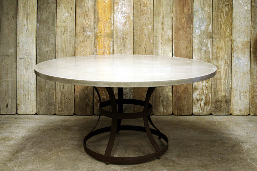 James De Wulf Hourglass Cage Dining Table by De Wulf, showing hourglass cage dining table in live shot.