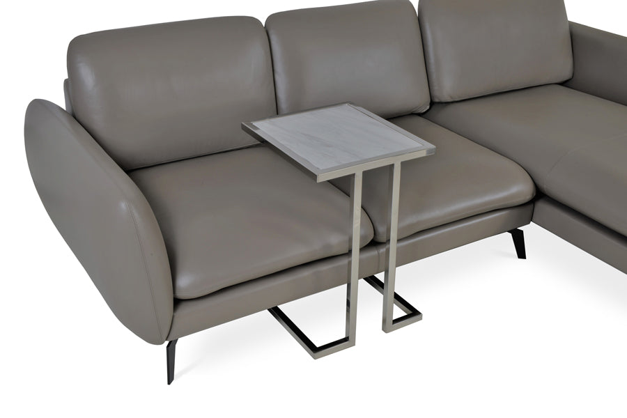 Hudson End Table by SohoConcept, showing end table with sofa.