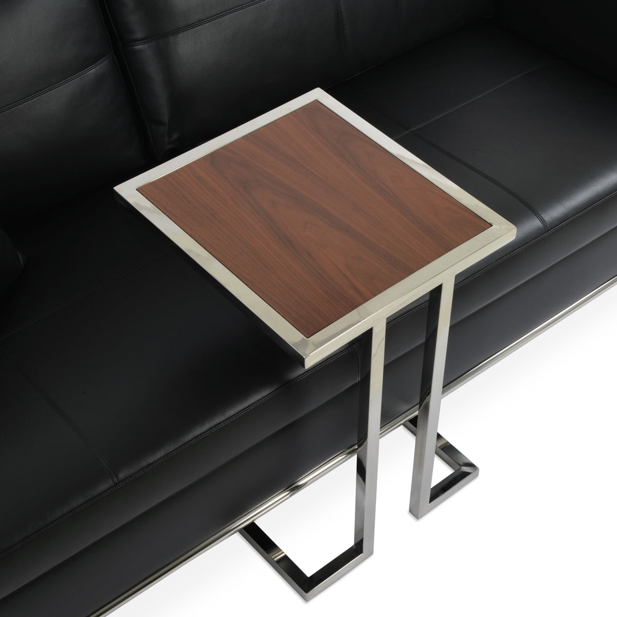 Hudson End Table by SohoConcept, showing end table with sofa.