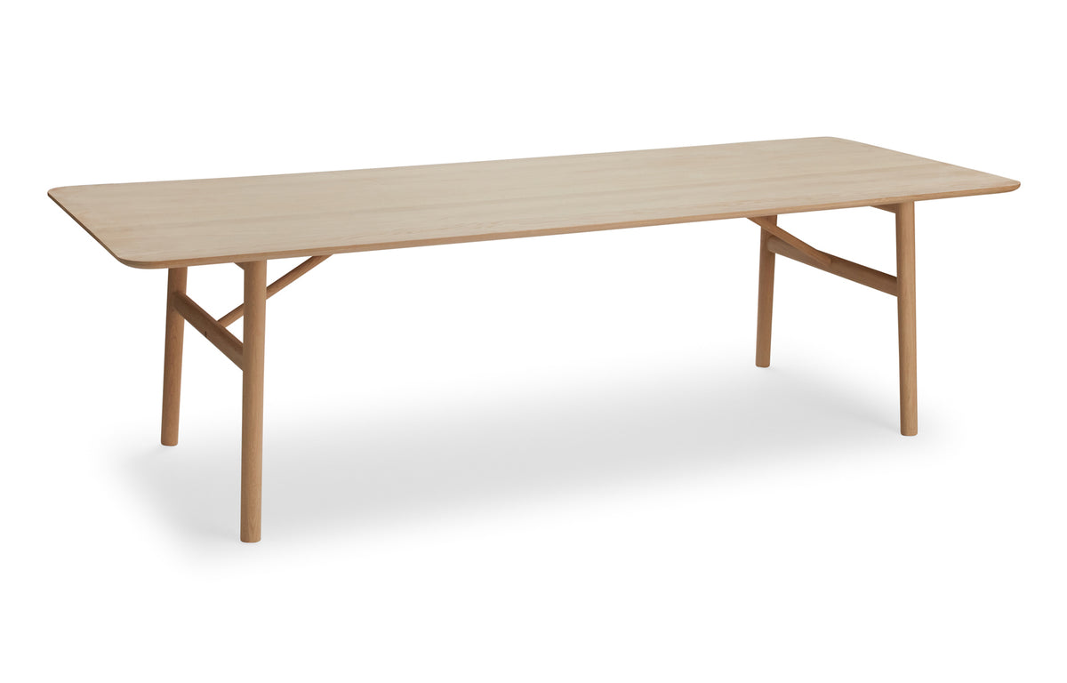 Hven Table by Skagerak - 102" x 37", White Soap Treated Oak.