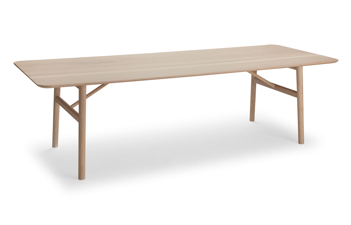 Hven Table by Skagerak - 102" x 37", White Oil Treated Oak.