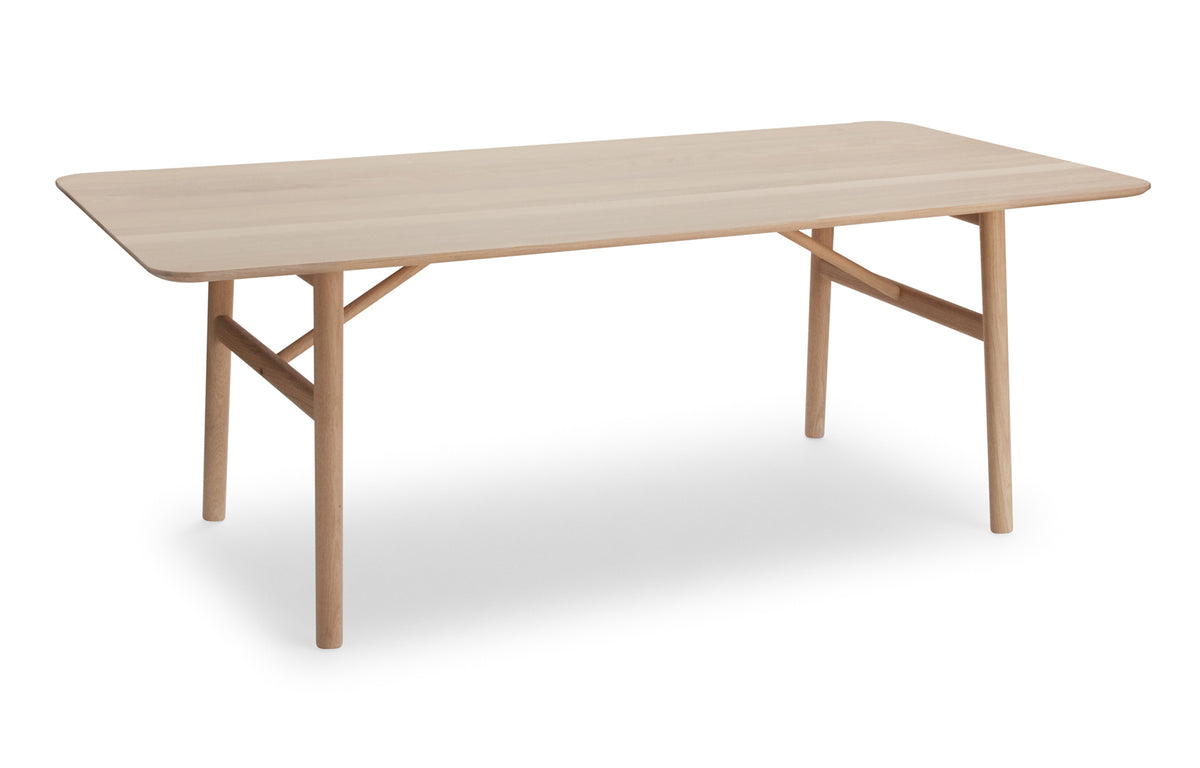 Hven Table by Skagerak - 75" x 37", White Oil Treated Oak.