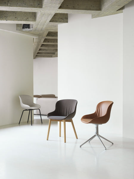 Hyg Chair by Normann Copenhagen, showing hyg chairs in live shot.