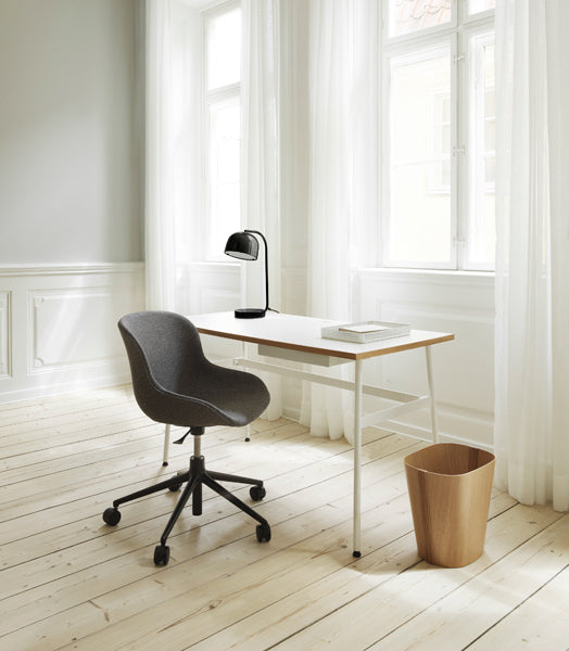 Hyg Swivel Gaslift Office Chair by Normann Copenhagen, showing hyg swivel gaslift office chair in live shot.