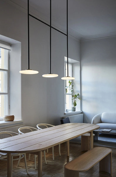 Ihana Pendant/Ceiling Light by Marset, showing ihana pendant/ceiling light in live shot.