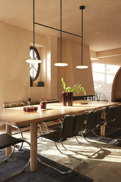 Ihana Pendant/Ceiling Light by Marset, showing ihana pendant/ceiling light in live shot.