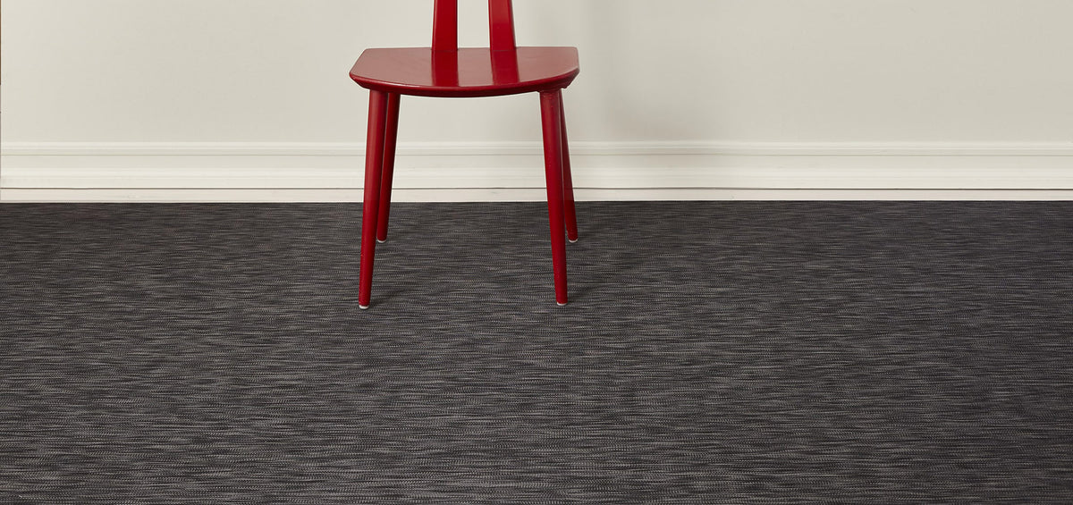 Ikat Woven Floor Mat by Chilewich, showing ikat woven floor mat in live shot.