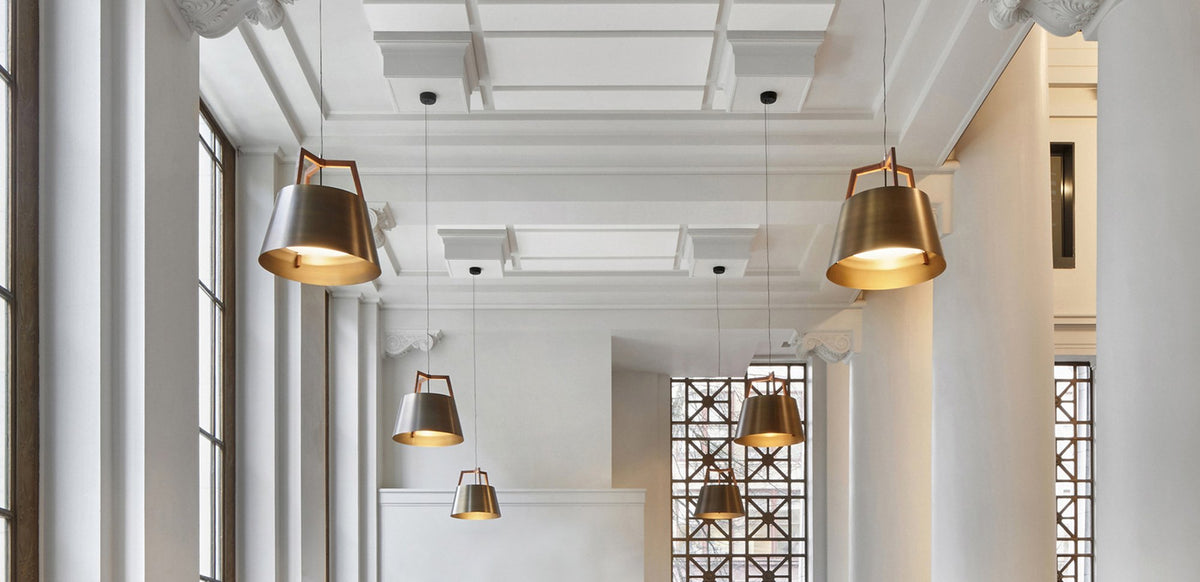 Imber 24" Pendant by Cerno, showing of imber 24" pendant in live shot.