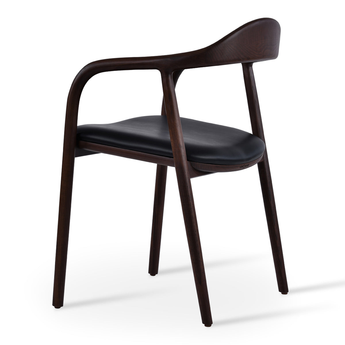 Infinity Arm Dining Chair by SohoConcept, showing back angle view of arm dining chair.